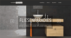 Desktop Screenshot of fliesenparadies-lindau.de